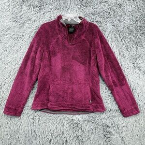 The North Face Jacket Womens Medium Mossbud Acadia Quarter Zip Fleece Purple